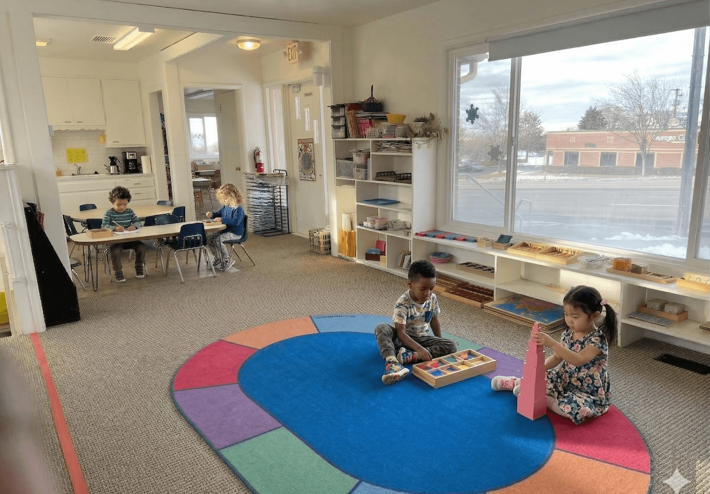 Children learning at Montessori Learning Center in Millcreek, Utah